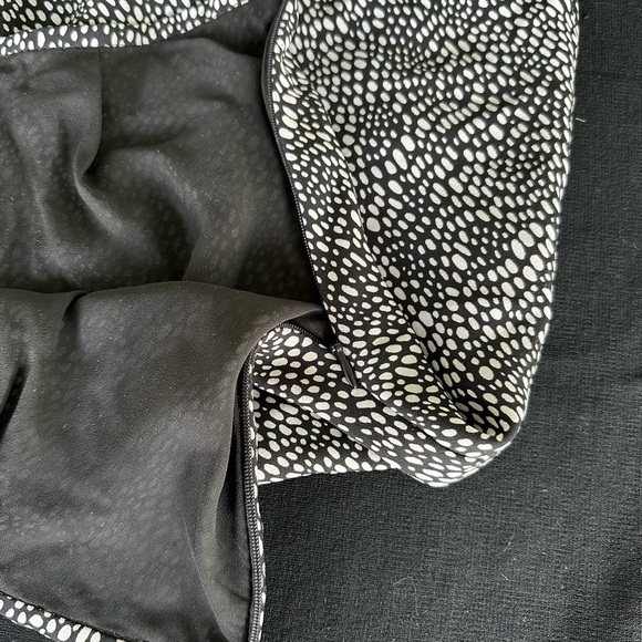 S.C. & CO (Canada) Fit and Flare Skirt.  Black/White abstract dot.  Spring! - Picture 4 of 5